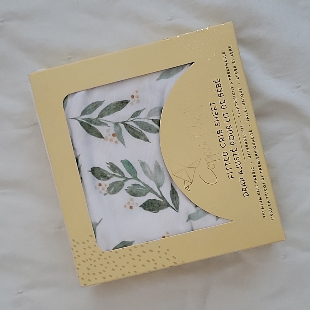 Copper Pearl Fitted Crib Sheet